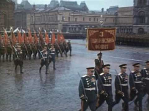 Soviet Army Victory Parade 1945 in Color Парад Победы