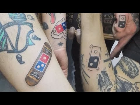 Russian Domino&#039;s fans get logo tattoos for free pizza