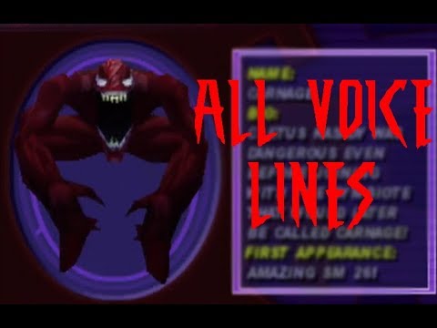 Spider-man 2000 - All Carnage voice lines + What if mode