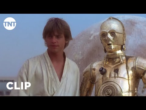 Star Wars: A New Hope - Luke Skywalker Meets R2-D2 and C-3PO [CLIP] | TNT