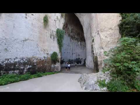 Ear of Dionysius cave amazing acoustics with choir singing