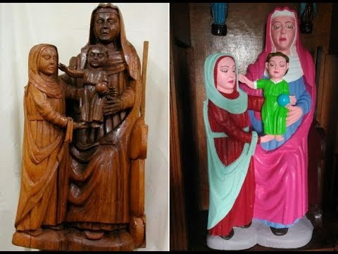 Spain parishioner botches Jesus and Mary statue restoration, before and after