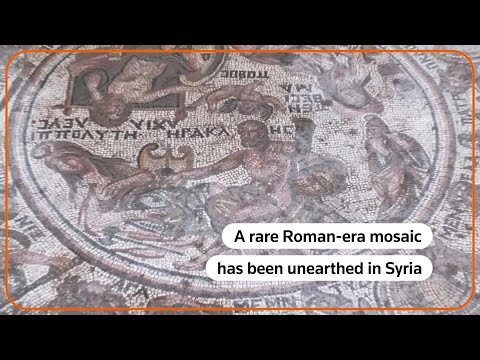 Rare Roman mosaic unearthed near Syria&#039;s Homs
