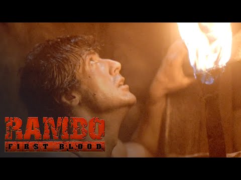&#039;Rambo in the Cave&#039; EXTENDED Scene | Rambo: First Blood