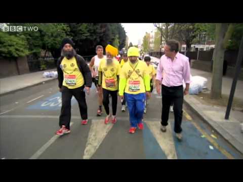 101-year-old Fauja Singh Runs the London Marathon - Horizon: Eat, Fast and Live Longer - BBC Two