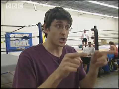 Louis Theroux is the new boy at a wrestling club - BBC
