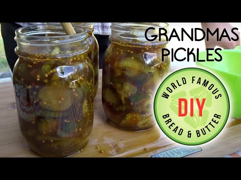 How To Make My Grandmas Depression Era Sweet Pickles - Bread &amp; Butter Style