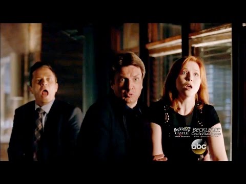 Castle 8x01 “XY” Gun Fight at the The Precinct Season 8 Episode 1