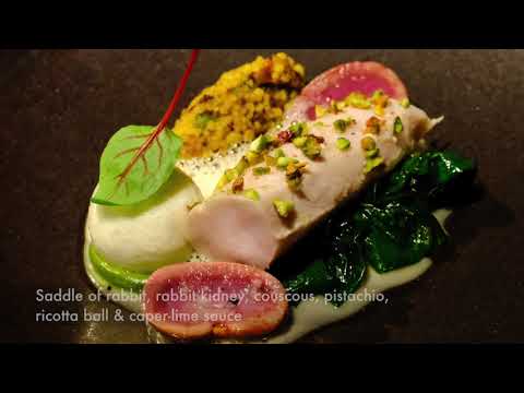 Tasting menu at 3 Michelin star restaurant Atelier in Munich, Germany