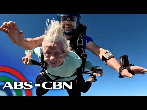 ‘If you feel good, do it’: 104-year-old skydiver’s advice on life | ABS-CBN News