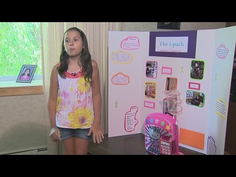 11-year old invents &quot;Chemo Backpack&quot; for cancer patients