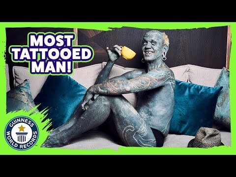 Most Tattooed Man! Lucky Diamond Rich - Guinness World Records