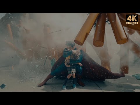 SUPERMAN SAVES CHILD 4K CLIP l SUPERMAN 2025