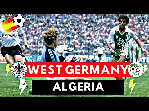 West Germany vs Algeria 1-2 All Goals &amp; Highlights ( 1982 World Cup )
