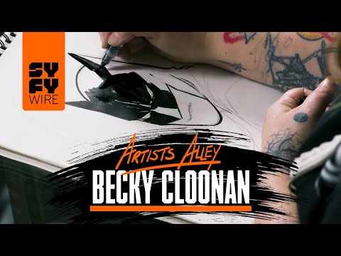 Watch Becky Cloonan Draw Batman (Artists Alley) | SYFY WIRE