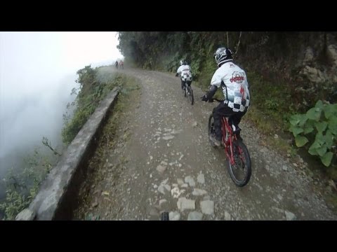 The Death Road, Downhill Mountain Bike Ride - Bolivia