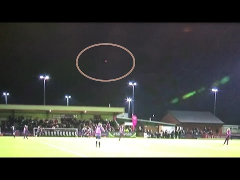 UFO descended on Meadow Park football ground and seemed to watch the Women&#039;s League Cup