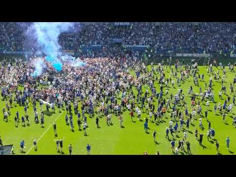 Cardiff City Pitch Invasion