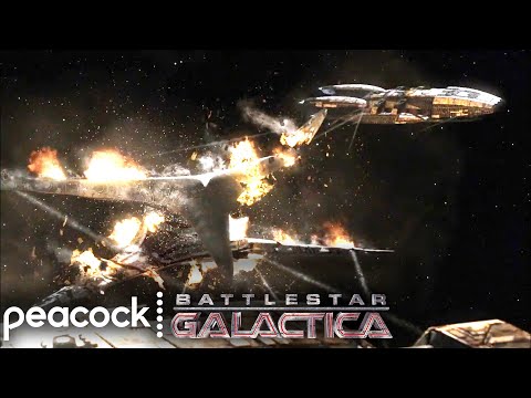 Battlestar Galactica | Pegasus and Galactica Destroy The Resurrection Ship