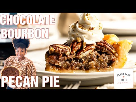 Chocolate Bourbon Pecan Pie | Thanksgiving Perfect Recipes Grandbaby Cakes