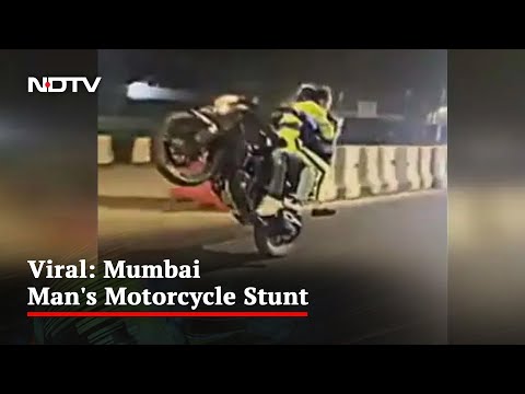 Video Of Mumbai Man&#039;s Bike Stunt With 2 Girls Goes Viral, Arrested