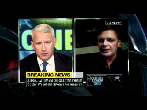 Anderson Cooper Interviews Andrew Wakefield, Fraud (1 of 2)
