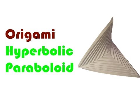 Origami hyperbolic paraboloid