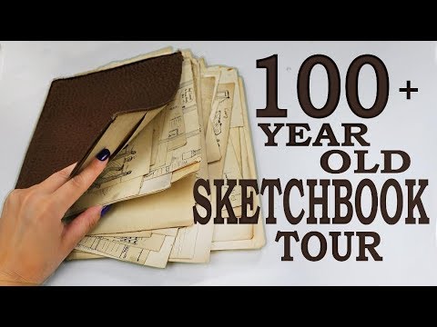 I BOUGHT A 100+ YEAR OLD SKETCHBOOK! (1913 sketchbook tour)