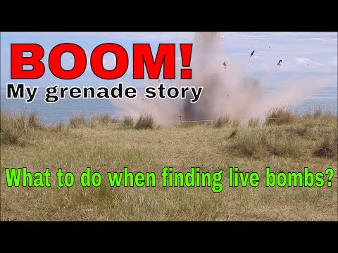WWII Hand Grenade Found &amp; Blown Up Live! Metal Detecting