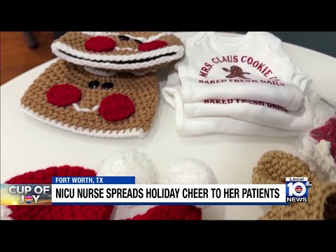 Nurse crochets holiday hats, costumes for NICU babies at Texas hospital