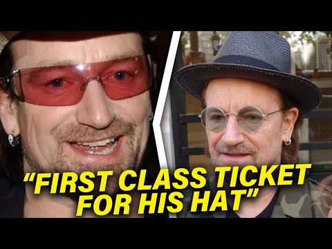 Bono Buys First Class Ticket For His... Hat?!