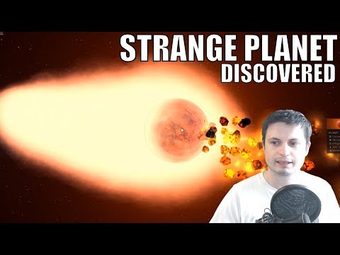 Discovery of a Strange Planet Around a White Dwarf