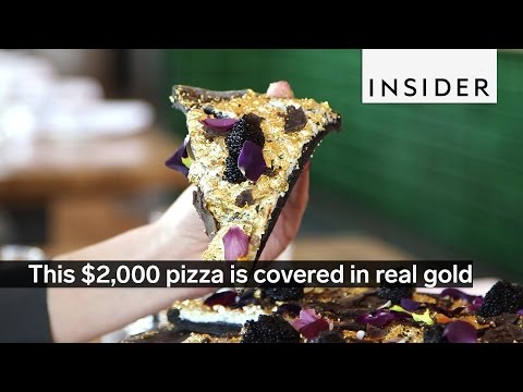 This $2,000 pizza is covered in real gold