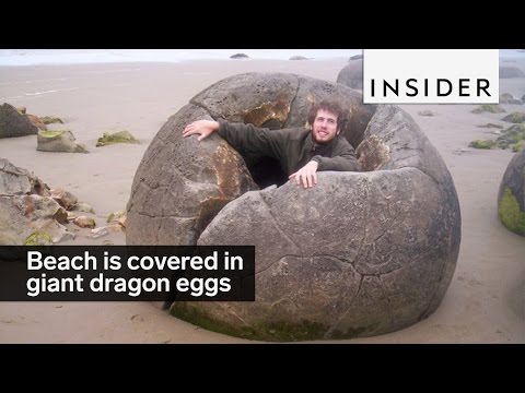Beach Is Covered In Giant Dragon Eggs