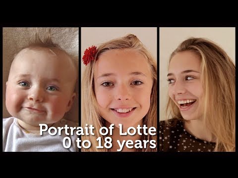 Portrait of Lotte, 0 to 18 years