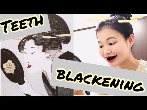 【OHAGURO - blackening teeth】Why and how did weird Japanese beauty become popular?