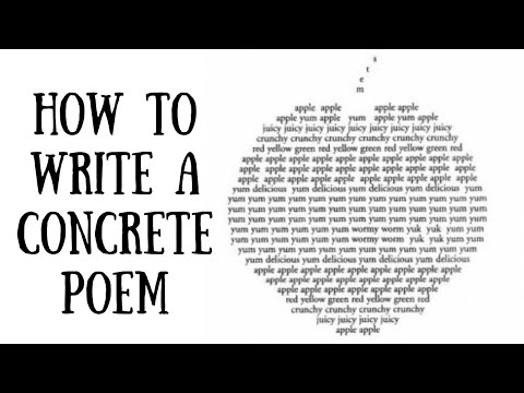 Writing Concrete Poetry: Creative Writing Experiment