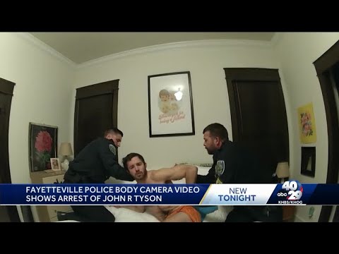 Fayetteville police body camera video shows arrest of John R Tyson