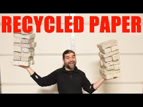 How we made paper bricks out of Recycled paper