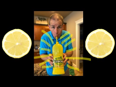 1 LITER of lemon juice in under 17 seconds through a straw - World Record Attempt