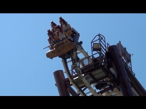 Sequoia Adventure Roller Coaster POV S&amp;S Screamin&#039; Squirrel Gardaland Italy