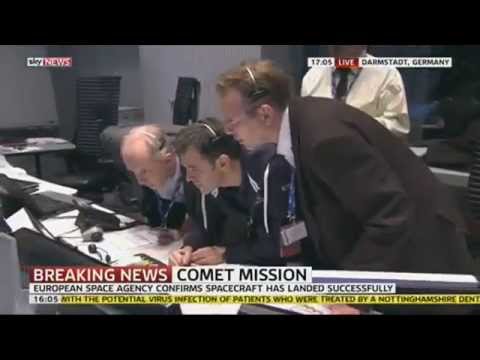 The Moment The Rosetta Probe Landed On Comet