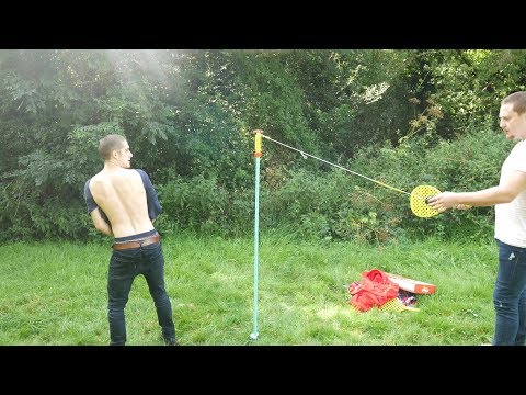 World&#039;s most dangerous game of swingball