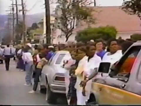 Drug Lord Felix Mitchell funeral ( &quot;The 69 MOB&quot;☆1986)
