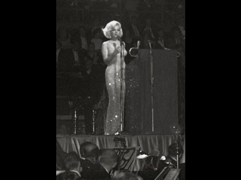 Marilyn Monroe Singing Happy Birthday/Thanks For The Memories To President John F Kennedy 1962