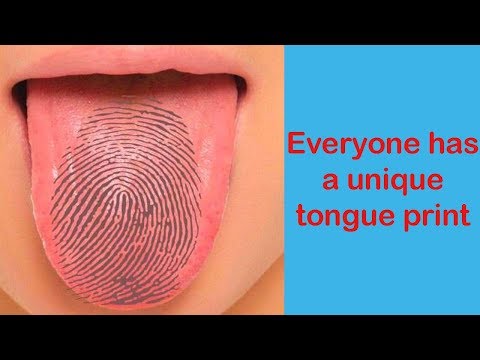 Everyone has a unique tongue print