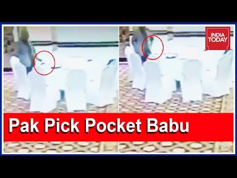 Pak Diplomat Caught On Cam Stealing Wallet Of Kuwaiti Delegate!