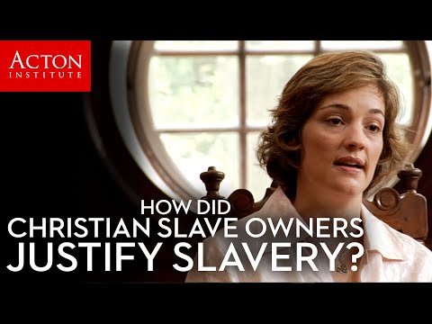 How did Christian slave owners justify slavery?