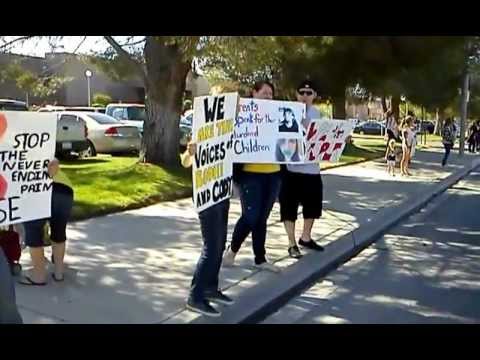 Protest at the Courthouse in Victorville