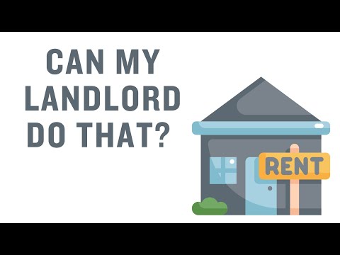 Can my landlord do that?